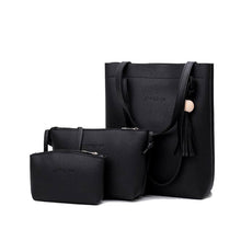 Load image into Gallery viewer, PU Leather Handbag 3pcs Women Shoulder Bag